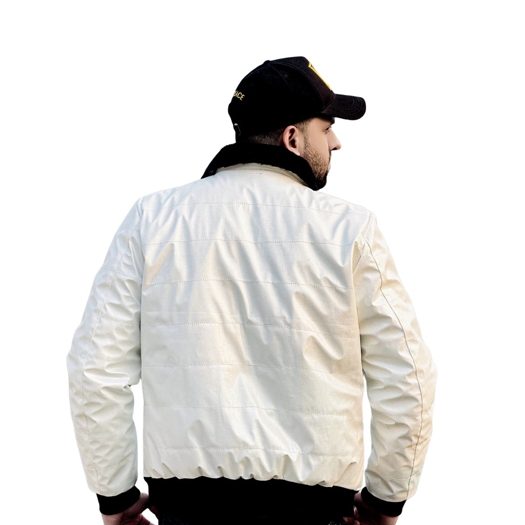 Imported White Puffer Jacket Premium Quality