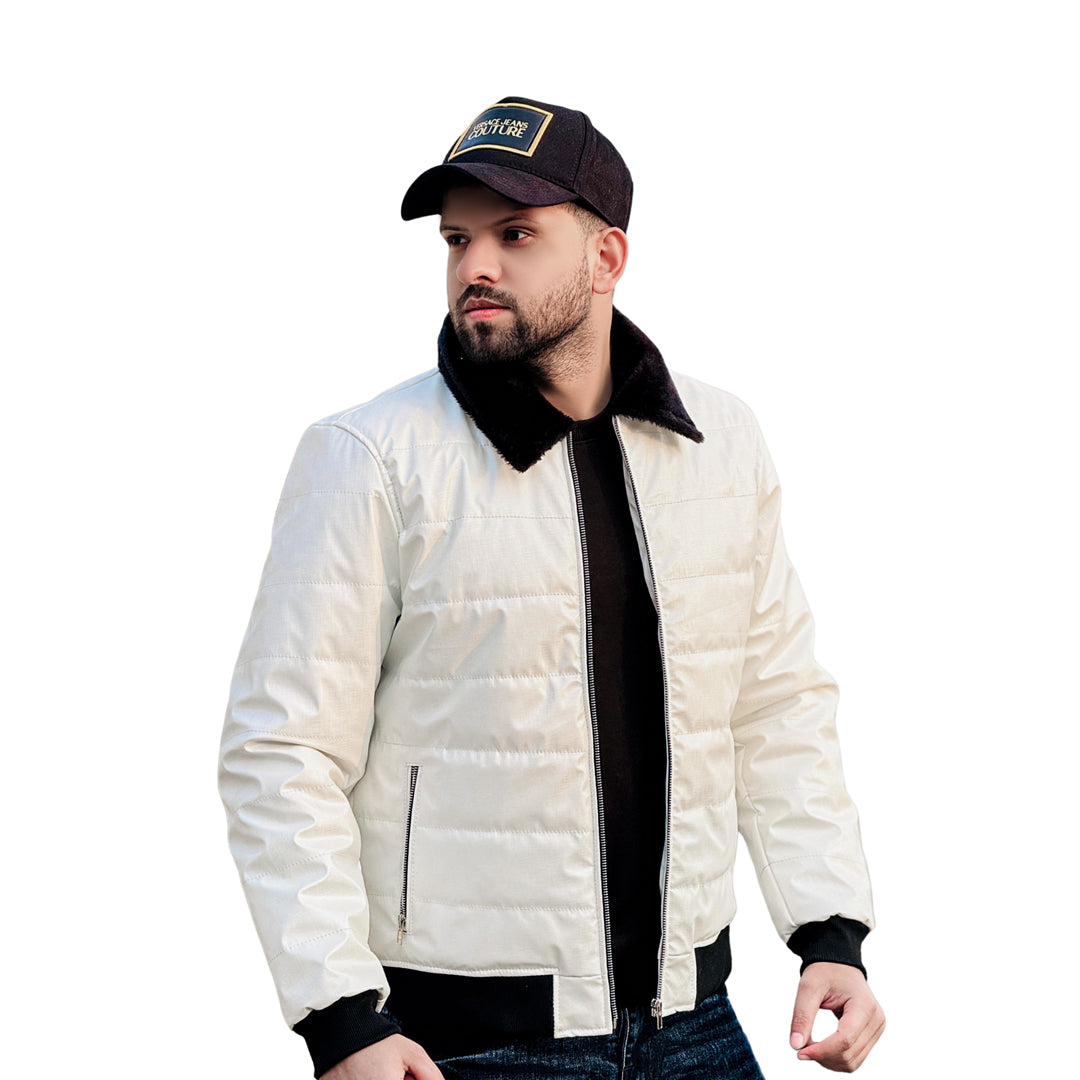 Imported White Puffer Jacket Premium Quality
