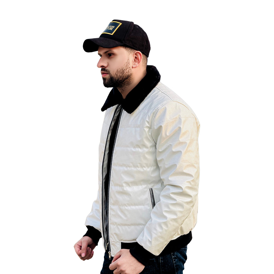 Imported White Puffer Jacket Premium Quality