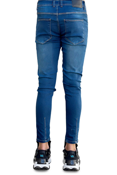 Dark blue faded pent