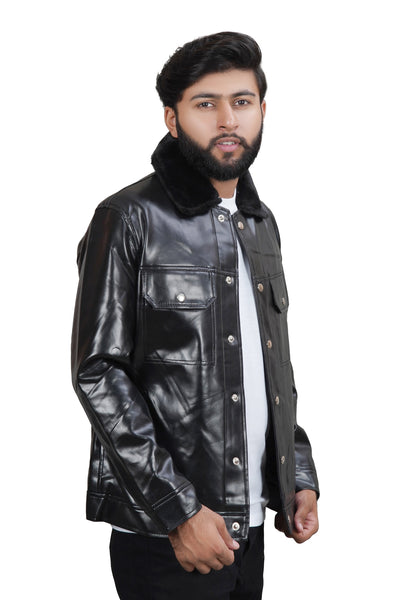 Double pocket jacket premium quality rexine