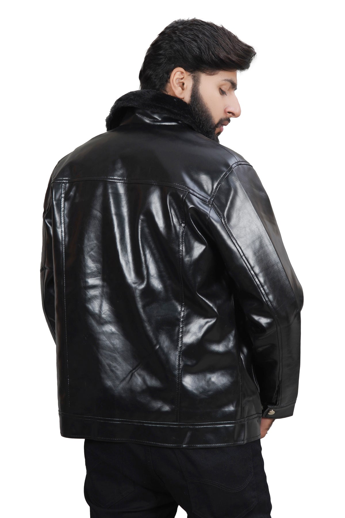 Double pocket jacket premium quality rexine