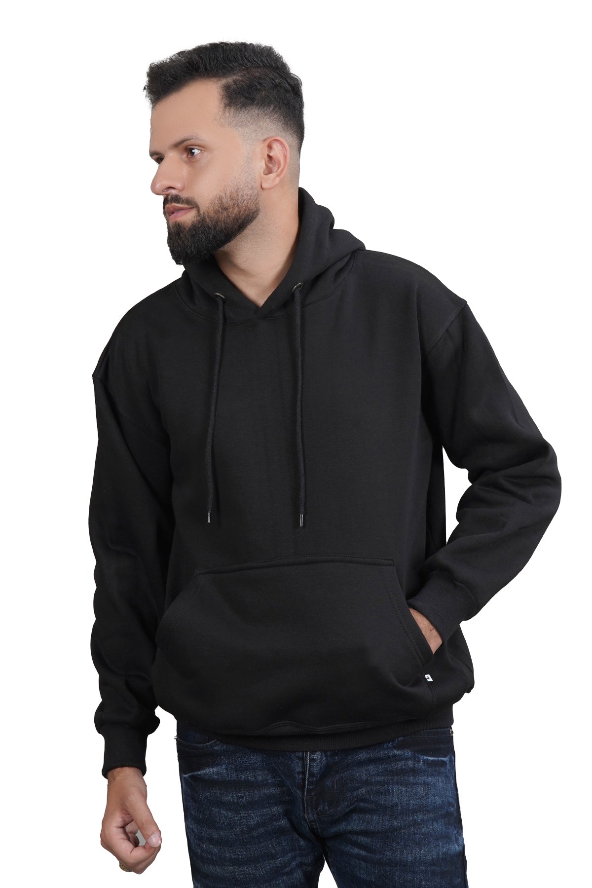 Plain hoodie premium quality cotton fleece